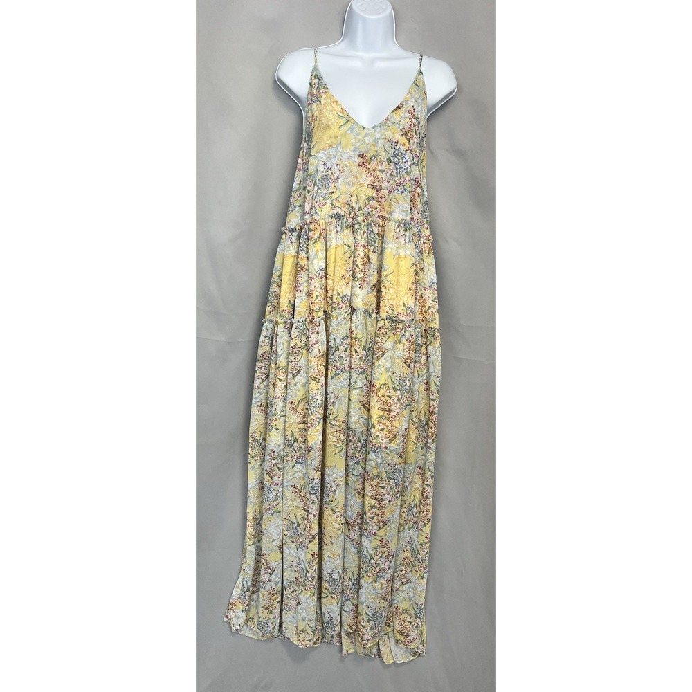Maronie Womens Maxi‎ Dress Sz Large Floral Bohemian Boho